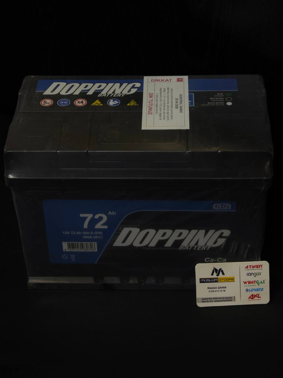 Dopping 72 AH Akü  ( 2 Yıl garanti )