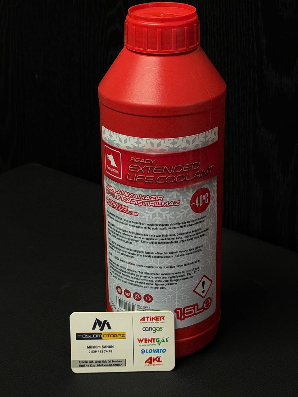 Petrol Ofisi 1.5 Lt kırmızı Antifiriz